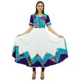 thumbnail image 1 of Bimba Kurti en Coton à Imprimé Floral pour Femmes, Robe Longue Maxi de Designer, Kurta Évasée à Manches Courtes, Vêtements Indiens, 1 of 9