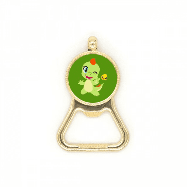 Dinosaur Kingdom Love You Beer Bottle Cap Opener Stainless Steel Key Chain