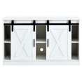 thumbnail image 3 of Spacious White Wooden Cabinet For - Keeps Organized Large With Open Storage Versatile Furniture, 3 of 6