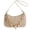 Khaki, variant on BadPiggies Women's Straw Shoulder Bag Cute Hobo Purses and Handbags Underarm Purse Clutch Totes with Shell Chain (Khaki)