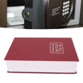 thumbnail image 3 of Diversion Book Safe With Key Lock, Stainless Steel Liner Decorative Hidden Secret Storage Box, Savings Bank For Jewelry, Money And Cash, 3 of 8