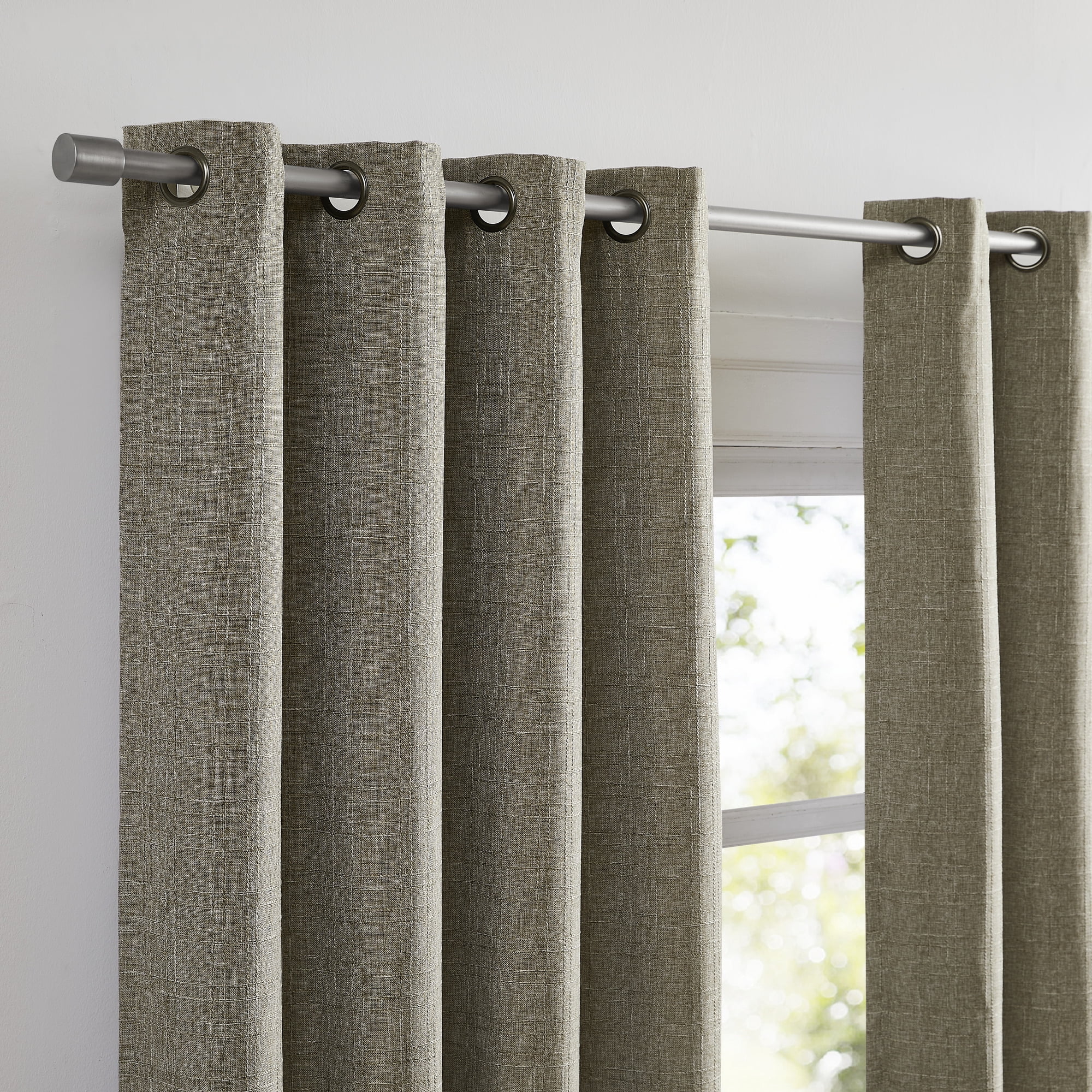 COLTON SUNSHIELD SIGNATURE Blackout Curtains for Living Rooms, Single Curtain Grommet, 50” x 84”, Taupe