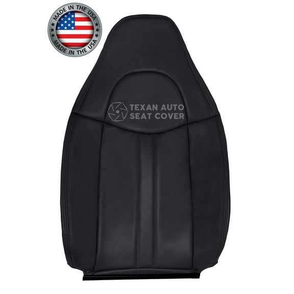 1997 to 2014 Chevy Express 1500 2500 3500 Van, Cargo Van, Passenger Van, Shuttle Bus, Ambulance, Wheelchair Van, Cutaway, Box Van Driver Side Lean Back Vinyl Seat Cover Dark Gray