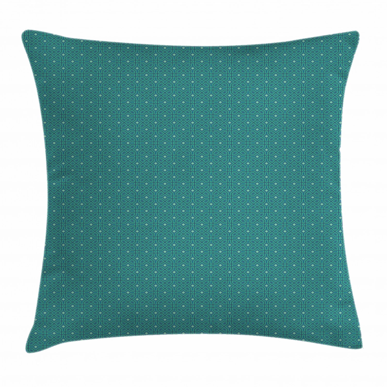 Geometric Throw Pillow Cushion Cover, Eastern Ethnic Style Interlaced