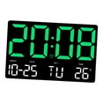 thumbnail image 4 of GUOOL Réveil Horloge Numérique Affichage LED Multifonctionnel Jauge de Température Enfants Vert, 4 of 9