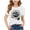 E203-White, variant on hengsof Girls Cute Sunflower Graphic Printed Short Sleeve T-Shirt Sweet Casual Pullover Stylish Crew Neck Top 3-15 Years