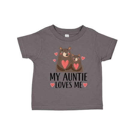 

Inktastic My Auntie Loves Me Woodland Bear Gift Toddler Boy or Toddler Girl T-Shirt