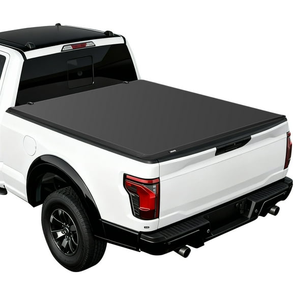 VEVOR Soft Tri-Fold Truck Bed Tonneau Cover, Compatible with 2015-2025 Ford F-150 5.5 ft (67.1 in) Bed, Waterproof Soft Folding Truck Tonneau