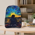 thumbnail image 5 of Honeii Abstract Starry Sky Print Clear Backpack Heavy Duty Transparent Bag 17" See Through BookBag for Women Men Adults Work Festival Sports Travel, 5 of 7