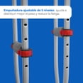 thumbnail image 3 of Par de muletas de aluminio con empuñaduras ajustables Marca Handy, 3 of 7