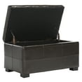 thumbnail image 6 of Safavieh Madison Small Rustic Solid Upholstered Storage Bench, 6 of 12