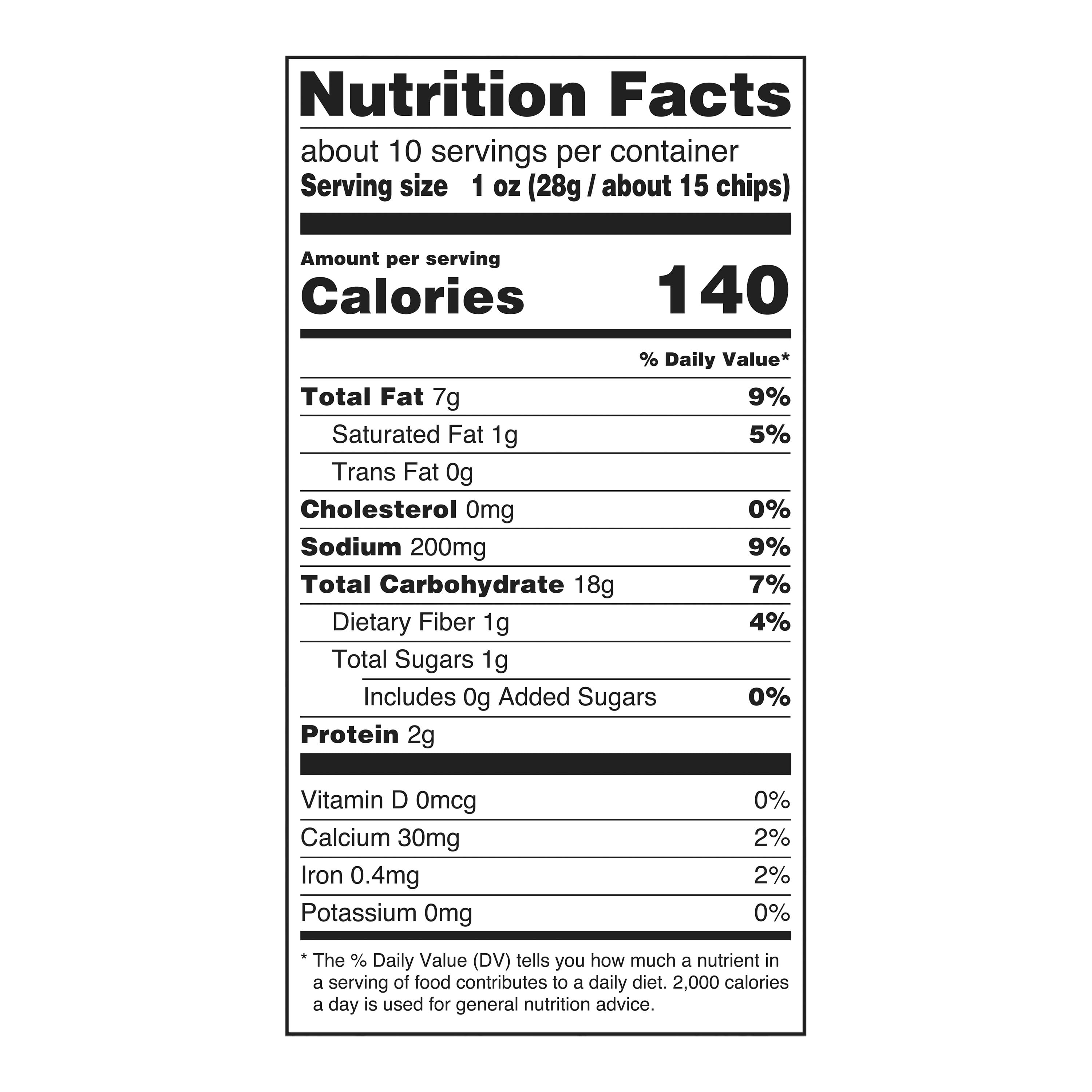 Great Value Nacho Cheese Flavor Chips, 1 oz Bag