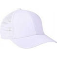thumbnail image 2 of Big Accessories BA537 Performance Perforated Cap-White, 2 of 2