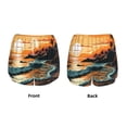 thumbnail image 3 of Balery Serene Ocean Sunset Pattern Women's Running Shorts with Liner 2 Pockets Elastic Workout Athletic Gym Yoga Shorts-X-Large, 3 of 7