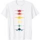 thumbnail image 1 of Camiseta Vintage Air Force Fighter Jets F-4 F-111 F-15 F-16 F-22 F-35, 1 of 2