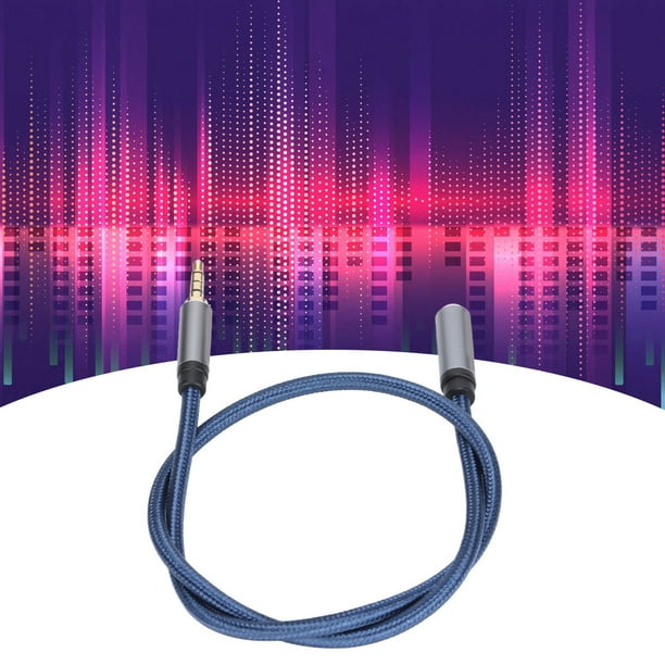 Cable De Extensión De Audio Estéreo, De Sonido De Alta Fidelidad, Conector De Audio De 3,5 Mm, Cable De Extensión Macho A Hembra, Conector De Metal Trenzado De Nailon