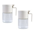 thumbnail image 1 of Tarros de especias de vidrio, recipientes para especias a prueba de humedad con cucharas, juego de 2 botellas de especias de 300 ml, 1 of 5