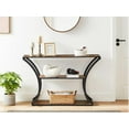 thumbnail image 2 of Safdie & Co. Console Table, 2 Shelfs, Brown Reclaimed Wood & Black Metal Legs., 2 of 2