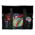 thumbnail image 3 of Mesh Shopper Utility Beach Bag Zipper Organizing Tote bag Black, 3 of 3