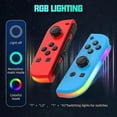 thumbnail image 3 of Manettes pour Nintendo Switch, Remplacement pour Manette Switch avec Led Rgb, Turbo Réglable & Vibration, Violet/orange, 3 of 4
