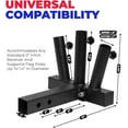 thumbnail image 5 of Stark USA Triple Hitch Flag Pole Holder For Truck, Fits Standard 2" Trailer Hitch, RV Flagpole Kit, Car Receiver Flag Pole Mount, Compatible With Jeep, RV, Camper, SUV, Pickup, 5 of 6