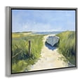 thumbnail image 2 of Stupell Industries Tropical Moored Boat on Path Gray Floating Frame Canvas Art, 21 x 17, by Sisi and Seb, 2 of 8