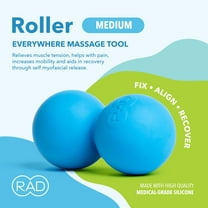 RAD Medium Massage Peanut – High Density Yoga Deep Tissue Roller Myofascial Release for Full Body - Feet, Psoas, Spine, Suboccipital