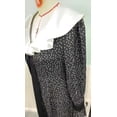 thumbnail image 4 of Black Polka Dot Dress with Ruffled Collar (S, Black), 4 of 6
