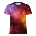 thumbnail image 4 of T Shirt For Men Galaxy And Nebula T-Shirt Outer Space Hippie Short Sleeve Pattern Tops Cheap Summer, 4 of 7