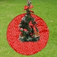 thumbnail image 4 of Decoración de de árbol de Navidad Peluda Alfombra de árbol de Navidad forma forma forma para de año Red 90cm Yotijar Falda de árbol, 4 of 7