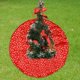 thumbnail image 4 of Shaggy Christmas Decor Christmas Tree Mat forma forma forma para Las Vacaciones de año de nuevo Red 90cm Soledad Falda de árbol, 4 of 7