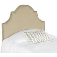 thumbnail image 2 of SAFAVIEH Hallmar Classic Elegant Upholstered Headboard, Twin, Hemp/Silver Nails, 2 of 5