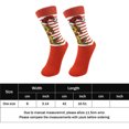 thumbnail image 2 of Calcetines acogedores estilo navideño, cómodos calcetines para dormir en casa para niños y adultos Kuymtek Rojo mujer, 2 of 6