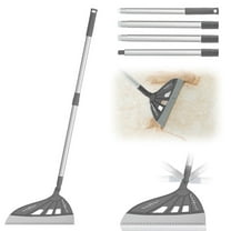 Silicone Air Broom,Multifunction Magic Broom with Long Handle,Adjustable Rubber Squeegee Broom Sweeping Water,Indoor Broom for Hardwood Floors,Kitchen,Concrete Floor,Bathroom Tile
