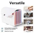 thumbnail image 3 of Kaskawise 25 Pockets Expanding File Folder with Blank Labels, According File Organizer with Expandable Cover, Desktop Accordion Folders Letter A4 Paper Document Storage Organizer, White, 3 of 9
