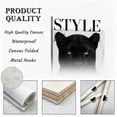 thumbnail image 7 of "Black Panther Style Icon" Glam Canvas Art, Vogue High Fashion Magazine Cover Print, Matte Finish Gallery Wrapped Luxury Wildlife Wall Decor 24*36, 7 of 7
