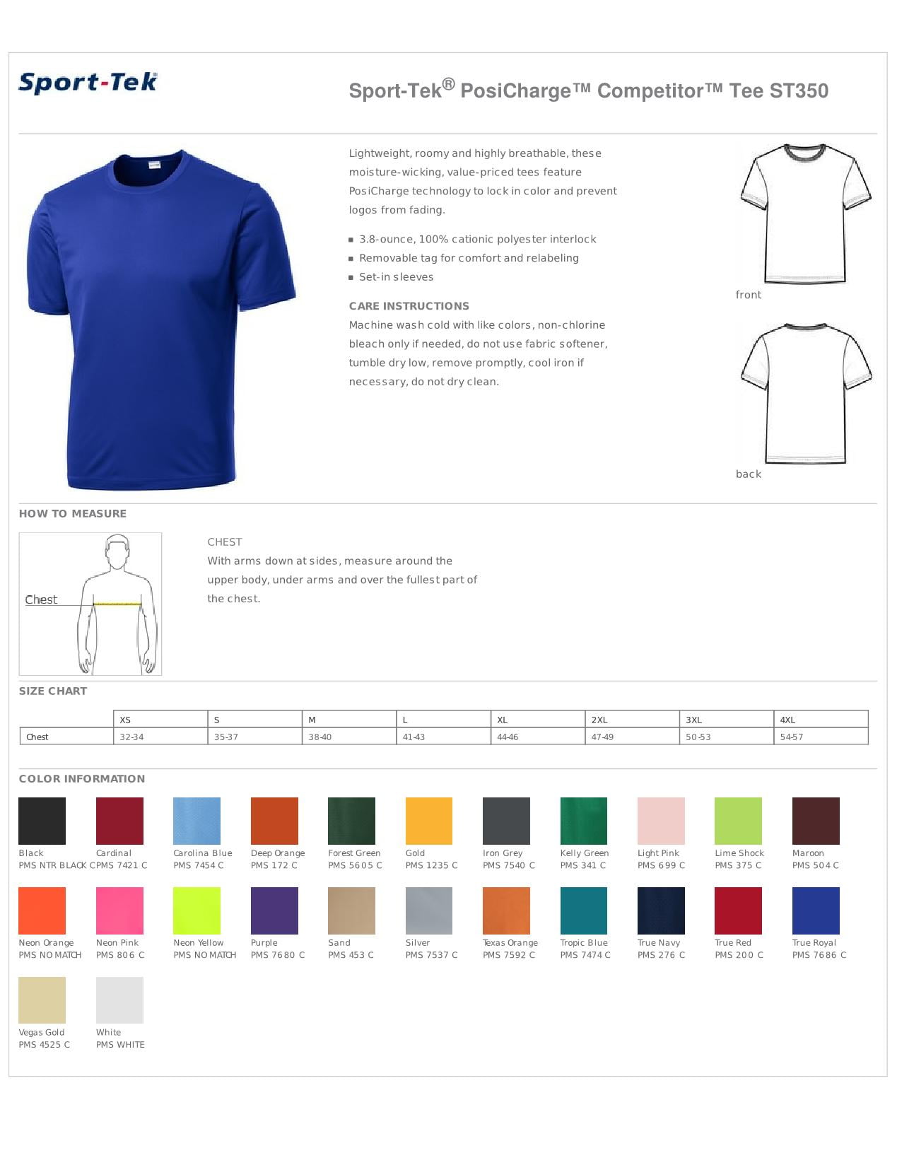 Sport-Tek Youth Comfort Lightweight Competitor T-Shirt/_White/_Large