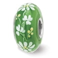 thumbnail image 2 of Reflection Beads QRS3909 Sterling Silver Reflections Hand Painted An Irish Girl Fenton Glass Bead, 2 of 3