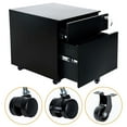 thumbnail image 5 of AIMEZO 2-Drawer Mobile File Cabinet,Under Desk Storage for Home Office, Fully Assembled,Black, 5 of 6