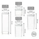 thumbnail image 4 of Contenedores Herméticos AGBOX para Almacenar y Organizar alimentos Set de 20 piezas Tapa Blanca, 4 of 5