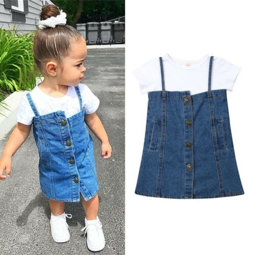 Denim bib skirt 2025