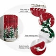 thumbnail image 5 of Small Stall Shower Curtain 36x72 Inch Narrow Half Size Red Tree Christmas Bath Curtains Bathroom Decor Xmas Tree Snowflake Plaid Waterproof Fabric Shower Curtain Set with Hooks 36 Inch, 5 of 6
