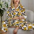 thumbnail image 6 of Sikiie Snake And Rose Women's Long-Sleeve Shirt and Full-Length Bottom Pajama Set (s-xxl)-Medium, 6 of 7