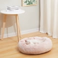 thumbnail image 2 of Cama para mascotas Bedfolks Calming Donut para perros y gatos pequeños, color rosa, 2 of 8