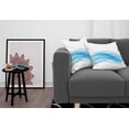thumbnail image 3 of Ambesonne Blue Throw Pillow Cover 2 Pack, Smooth Wavy Lines Stream Flow, 20", Blue and White, 3 of 5