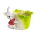 thumbnail image 4 of TIELUTT Mignon Pot de Fleurs en Résine en Forme de Lapin pour Plantes Succulentes, Intérieur, Auto-Arrosage, Rond, en Silicone, 4, 4 of 5