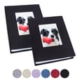 thumbnail image 1 of Vienrose Small Photo Album 4x6 Photos, 2 Pack Linen Cover Mini Photo Book, 26-Page Holds 52 Pictures, Artwork or Postcards Storage, 1 of 6