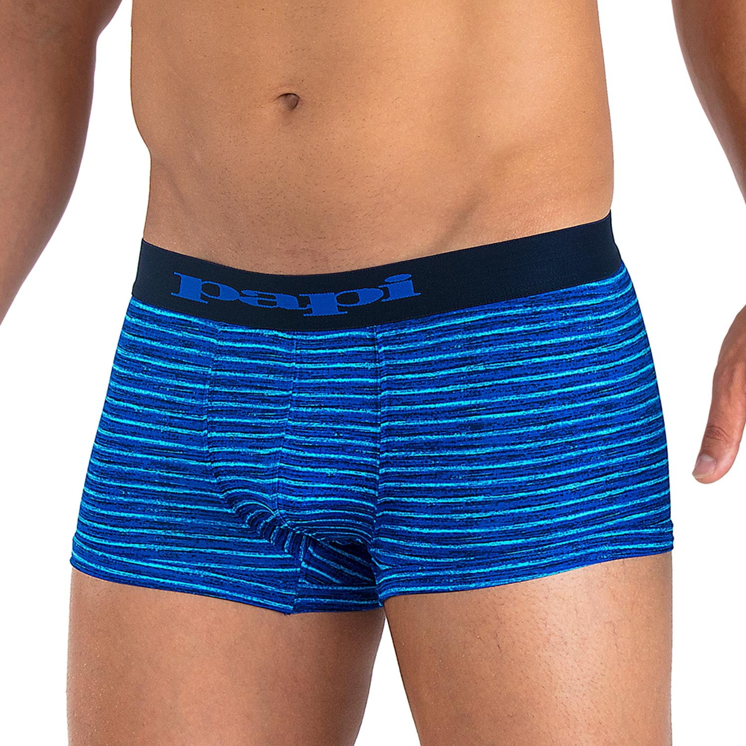 papi PAPI BRAZILIAN TRUNK MEN'S 589 STRIPED BLUE LARGE
