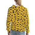 thumbnail image 7 of Lsque Dinosaur Pattern Casual Women's Hoodie,Hooded Sweatshirt with Kangaroo Pocket,Pullover Hoodie with Eye-catching Drawstrings-Medium, 7 of 7
