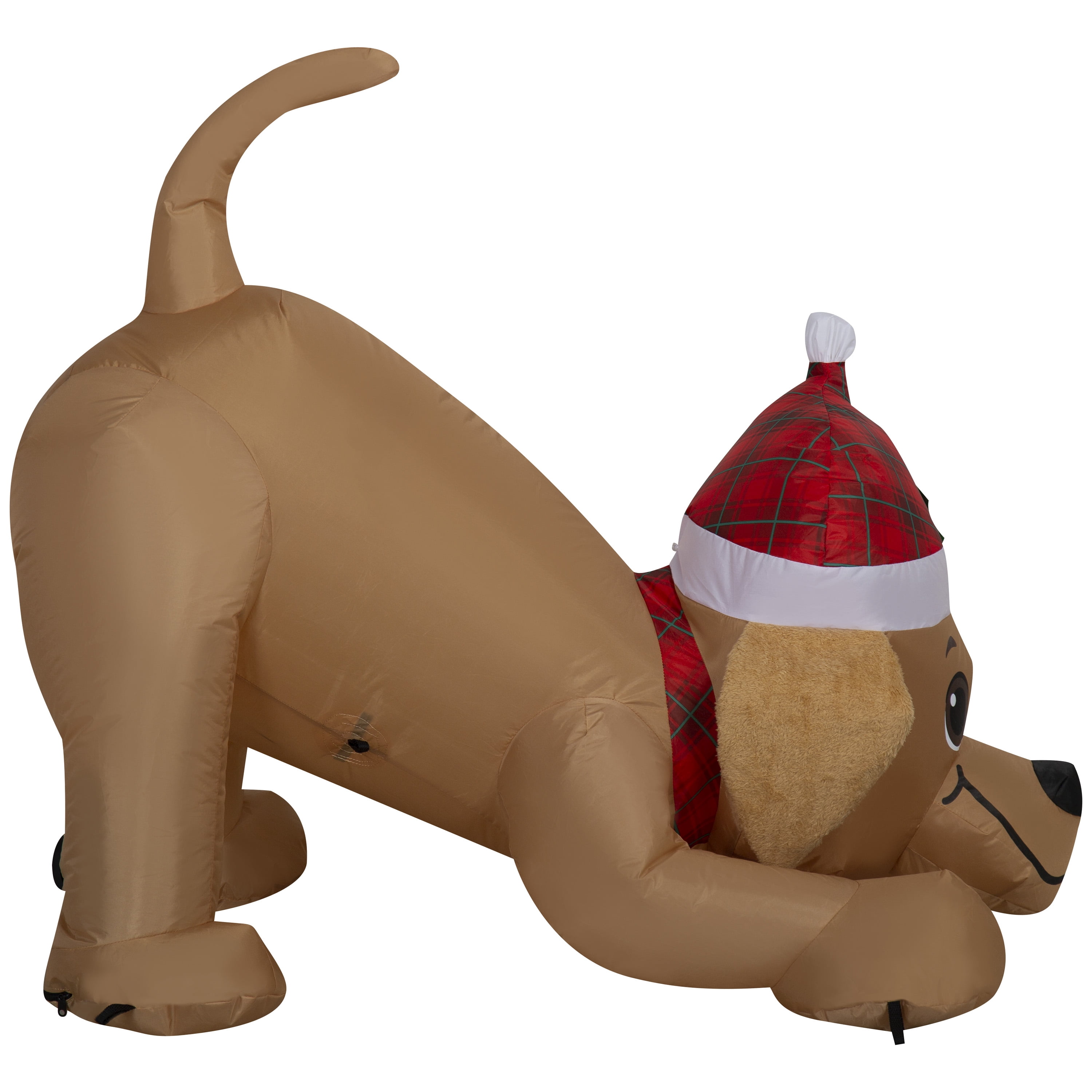 3 ft Playful Dog Christmas Airblown Yard Inflatable, Multicolor, by Holiday Time